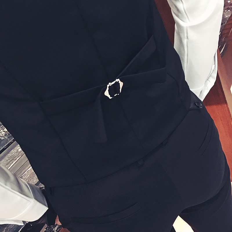 Y8704-男潮韩版修身马甲工作服外套KTV台球娱乐城马甲P40,男装背心/马甲,星座717A