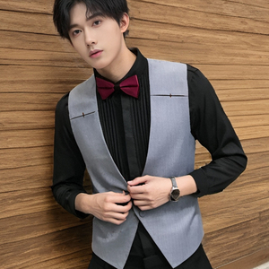 QS794*男士夜店酒吧KTV马甲工作服服务员马甲P50图片