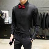 LT130*2024新款绅士男聚会婚庆结婚衬衫礼服长袖男女款衬衣P50，男装衬衫，星座717A