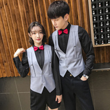 Q8781*新款经典纯色情侣服务员马甲情侣马甲工作服马褂P50，男装背心/马甲，星座717A