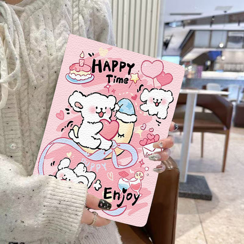 小狗情书适用ipad789代保护套A2197平板壳7代8代th9代苹果Air1/2/3/4/5/6电脑壳mini6卡通壳Pro11寸ipad10代