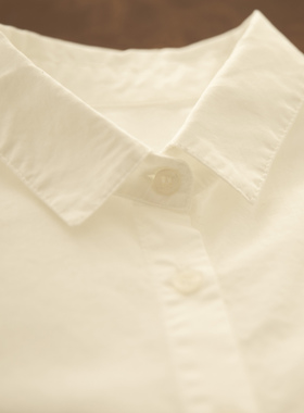 幕诗集 重工刺绣立体花朵翻领衬衫女春新宽松时尚通勤气质白衬衫