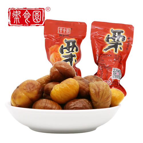 御食园怀柔甘栗仁500g板栗仁栗子仁无壳零食特产北京特产