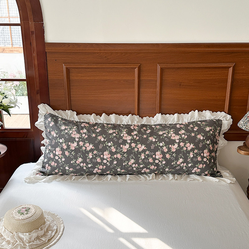 2025新款全棉纯棉双层纱A类母婴级双面可用双人枕套-拉链款