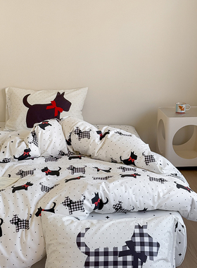 肥子妈2025全棉纯棉新品13370四件套ins萌趣卡通风系列FZM28122