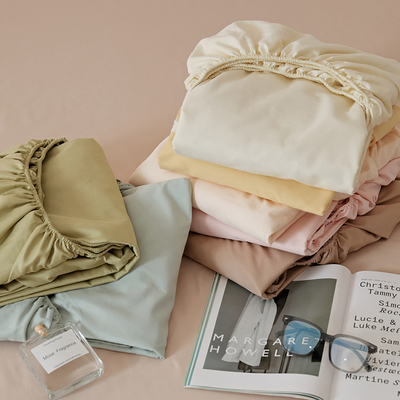 2026新款秋冬简约纯色纯棉全棉磨毛单品床笠单件床罩床垫保护套