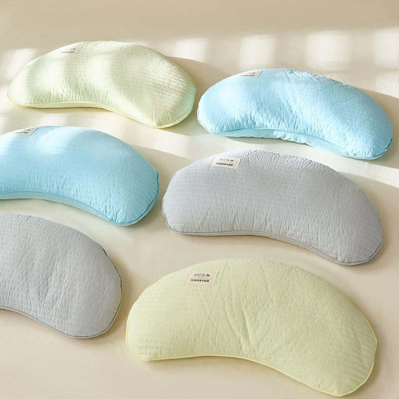 肥子妈新款荞麦枕颈椎枕纯荞麦壳枕头学生宿舍家用整头护颈枕套装