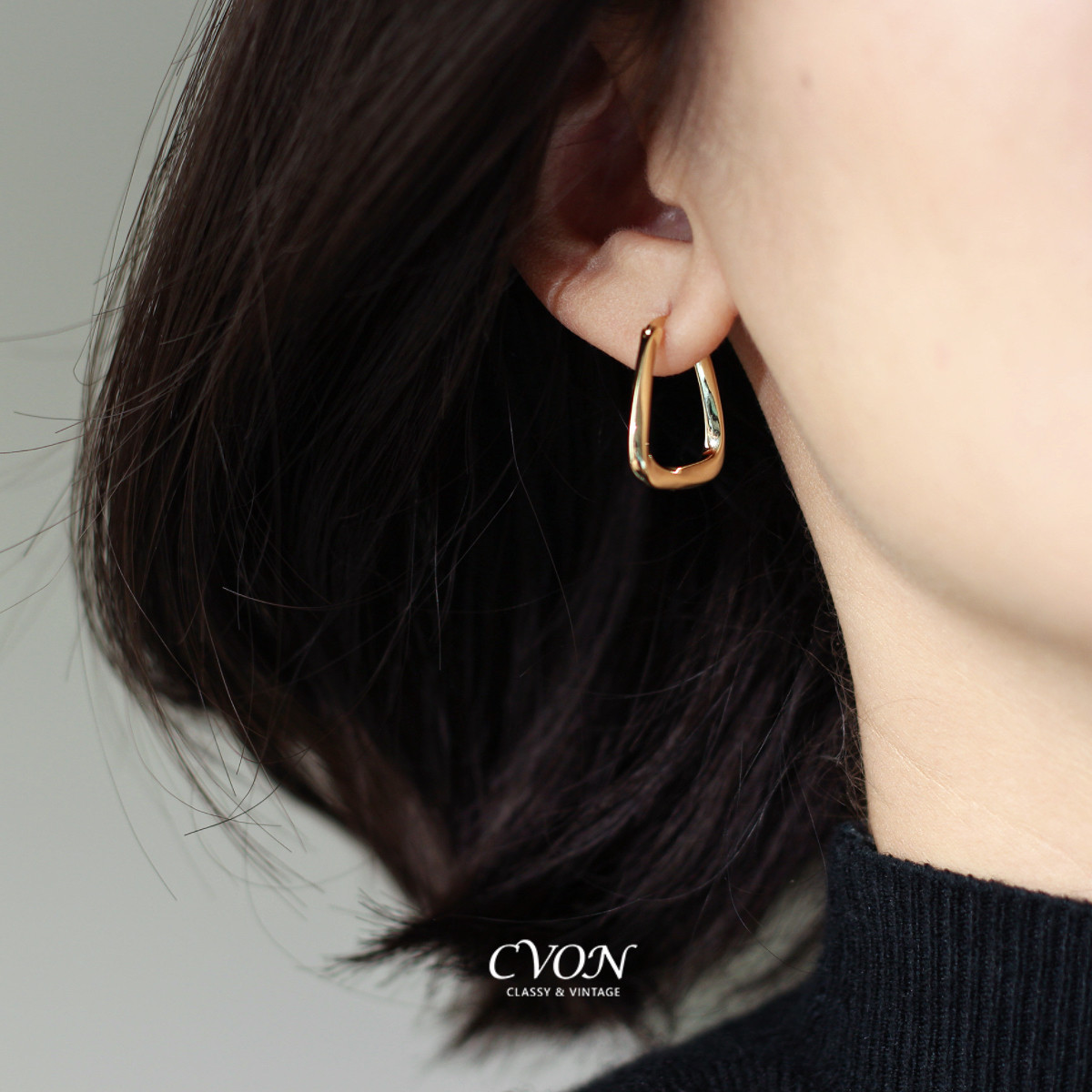 CVON几何方形耳环耳扣耳圈高级感独特漂亮老钱风金属气质耳钉耳饰,饰品/流行首饰/时尚饰品新,耳环,淘宝优惠券,粉丝福利购,淘宝优惠卷