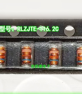 进口RLZJTE-116.2C棕红蓝三色环稳压0.5W6.2V二极管LL34玻璃全新