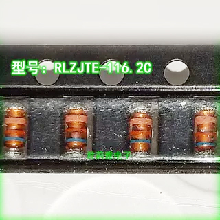 进口RLZJTE-116.2C棕红蓝三色环稳压0.5W6.2V二极管LL34玻璃全新