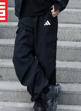 Adidas阿迪达斯男子经典百搭工装口袋运动休闲长裤 KA9314 KA9312