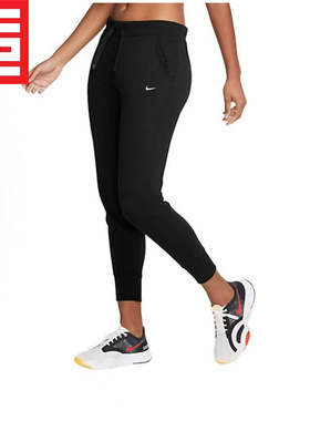 NIKE/耐克女裤子休闲舒适跑步运动针织束脚裤长裤CU5496-010