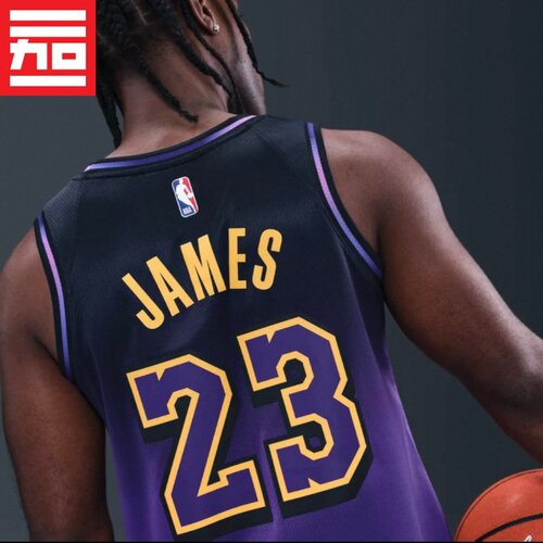 Nike詹姆斯23号湖人队篮球背心