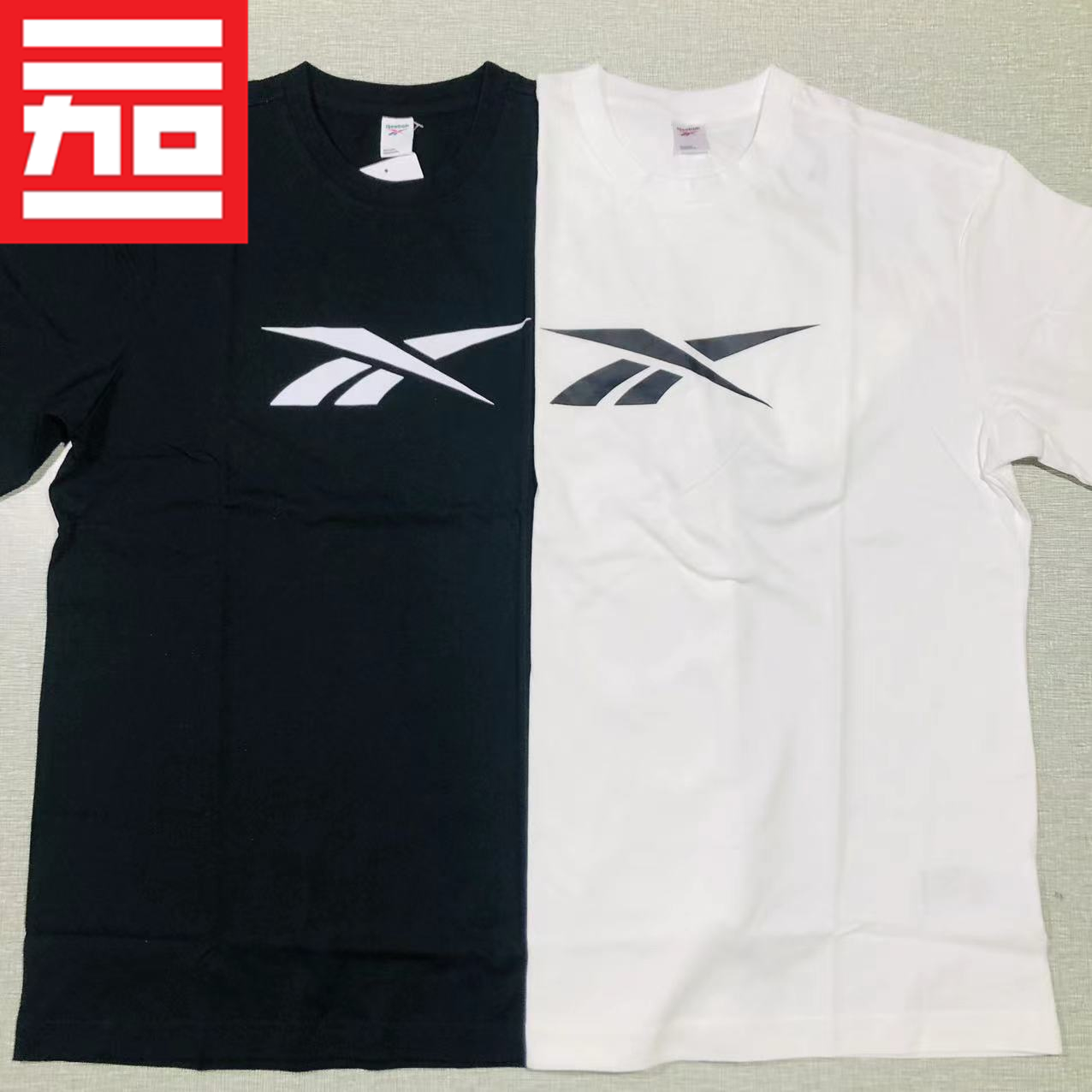 锐步Reebok大LOGO男运动休闲短袖T恤GR8479 GR8481 GR8480 GR8486