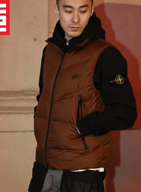 Nike耐克男款运动休闲经典百搭防风保暖羽绒服马甲DV1136-010-259