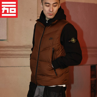 Nike耐克男款运动休闲经典百搭防风保暖羽绒服马甲DV1136-010-259