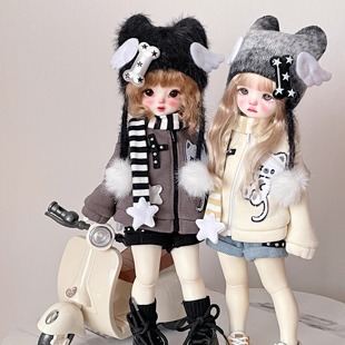 冬眠喵 bjd娃衣普六胖六三戳六bjd宅萌系原创娃衣套装