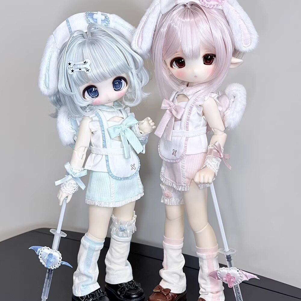 疗愈兔赤木普六小六矮胖六分甘蔗体/棍棍/噗噗/分界线小护士套装