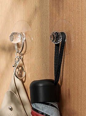 水晶粘钩浴室瓷砖自粘挂钩柜门抽屉拉手玻璃推拉门粘贴橱柜门把手