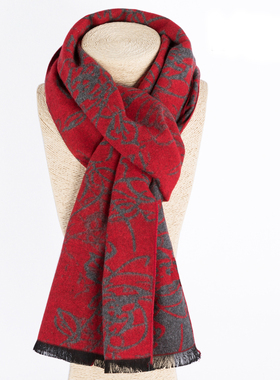 妈妈围巾冬季妈妈款女士秋冬婆婆妇女老人中年中老年人围巾女奶奶