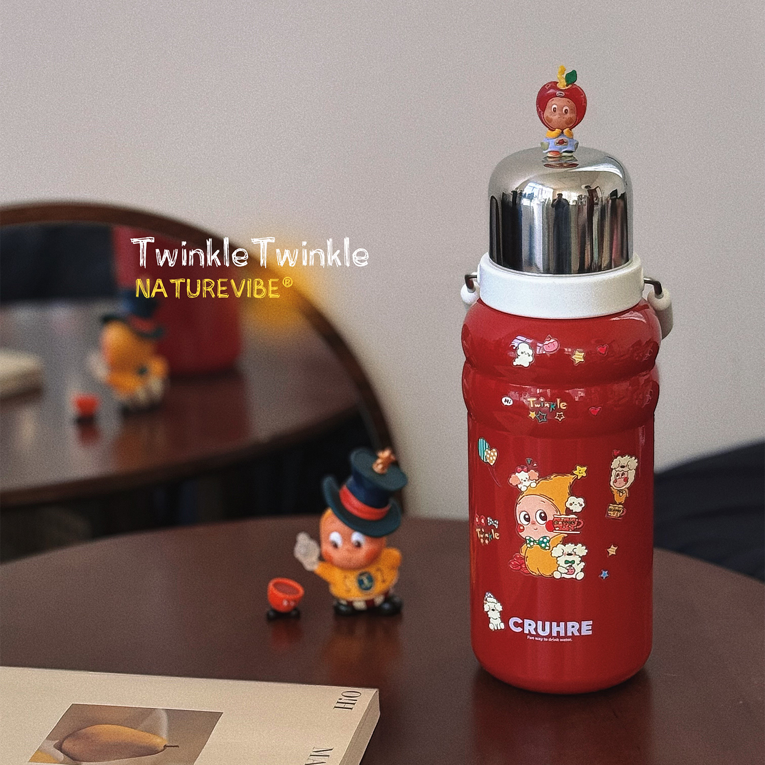 简约复古文艺316L不锈钢保温水壶