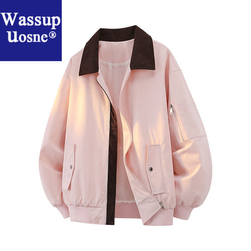 Wassup Uosne春秋春季秋季休闲时尚百搭潮流运动ma1美式男款工装