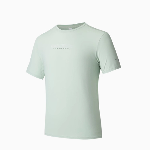 安踏正品男装2025夏新款速干短T恤跑步潮圆领短袖针织衫152525111