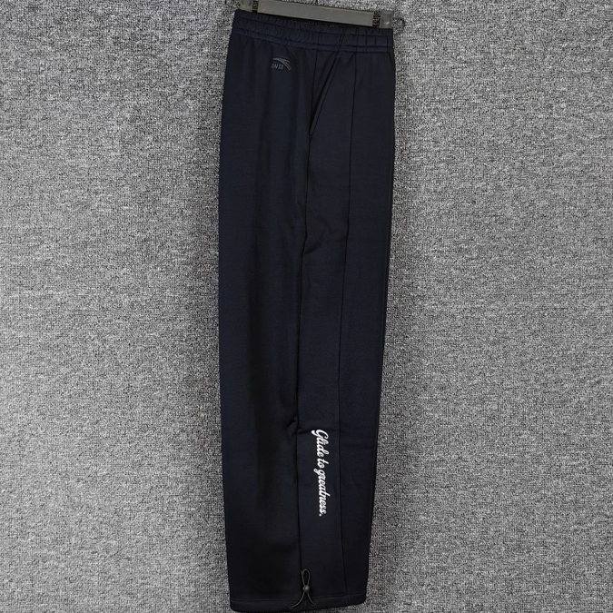 安踏正品女装2025冬新款保暖加绒直筒综训针织运动长裤162548303N