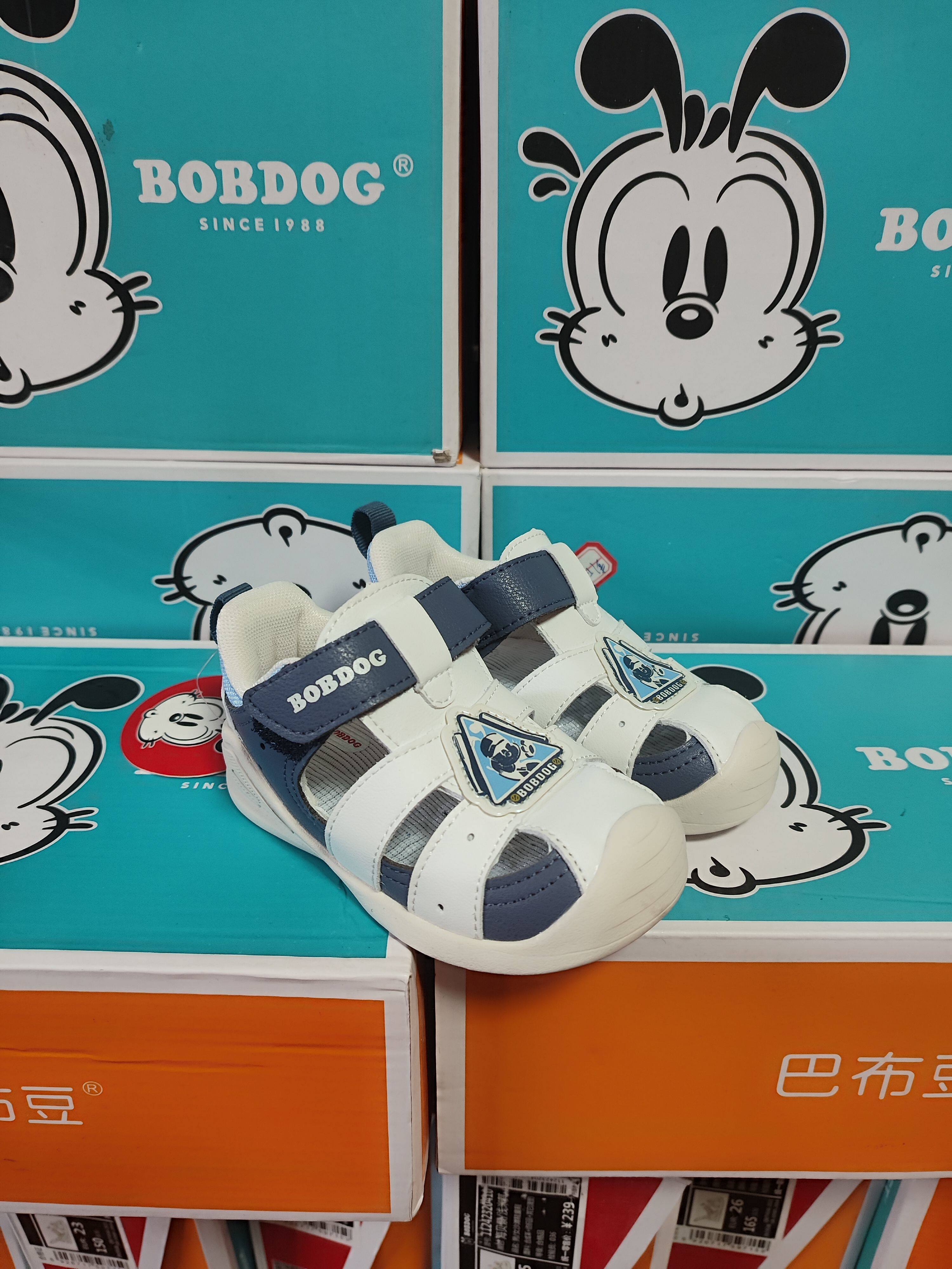 全新正品琪尔特巴布豆专柜同款男童24-26码夏季包头机能学步凉鞋