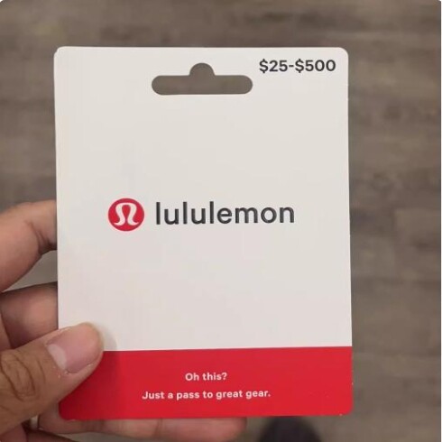 可囤现货美国lululemon礼品卡美国100-500美金lulu礼品卡露露柠檬