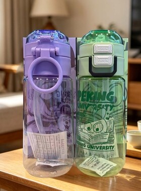 北大文创纪念品水杯随手耐高温塑料外出便携式男女生高颜值吸管杯