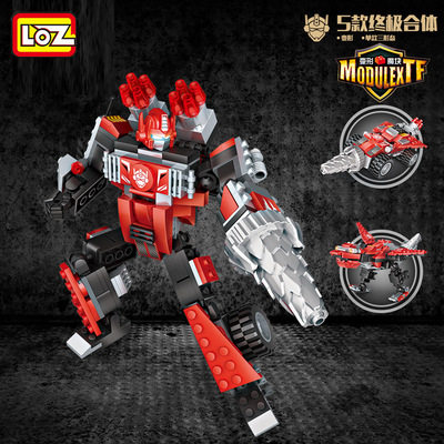 手工LOZ拼装积木工程车三变战士合体小礼品创意礼物6-7-8-9-10|msdalam kategori mod main/animasi/Zhou Bian/cos/permainan papan, up/model Mech/robot/kelas ubah bentuk, Transformers kawasan model - dari Buy2taobao.com untuk memberikan perkhidmatan ejen Taobao profesional membeli