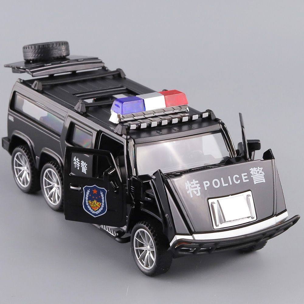 合金悍马警车模型儿童回力玩具车语音声光越野车5开门仿真装甲车,玩具/童车/益智/积木/模型,惯性/回力/滑行玩具,淘宝优惠券,粉丝福利购,淘宝优惠卷