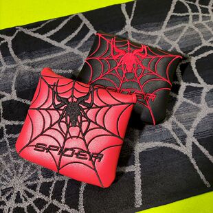霸气蜘蛛高尔夫方形推杆套Spider刺绣四色新原创耐用加厚磁铁杆套