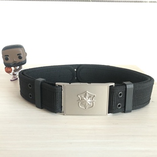 保安服专用外腰带加厚加硬尼龙编织保安腰带作训安检保安服外腰带