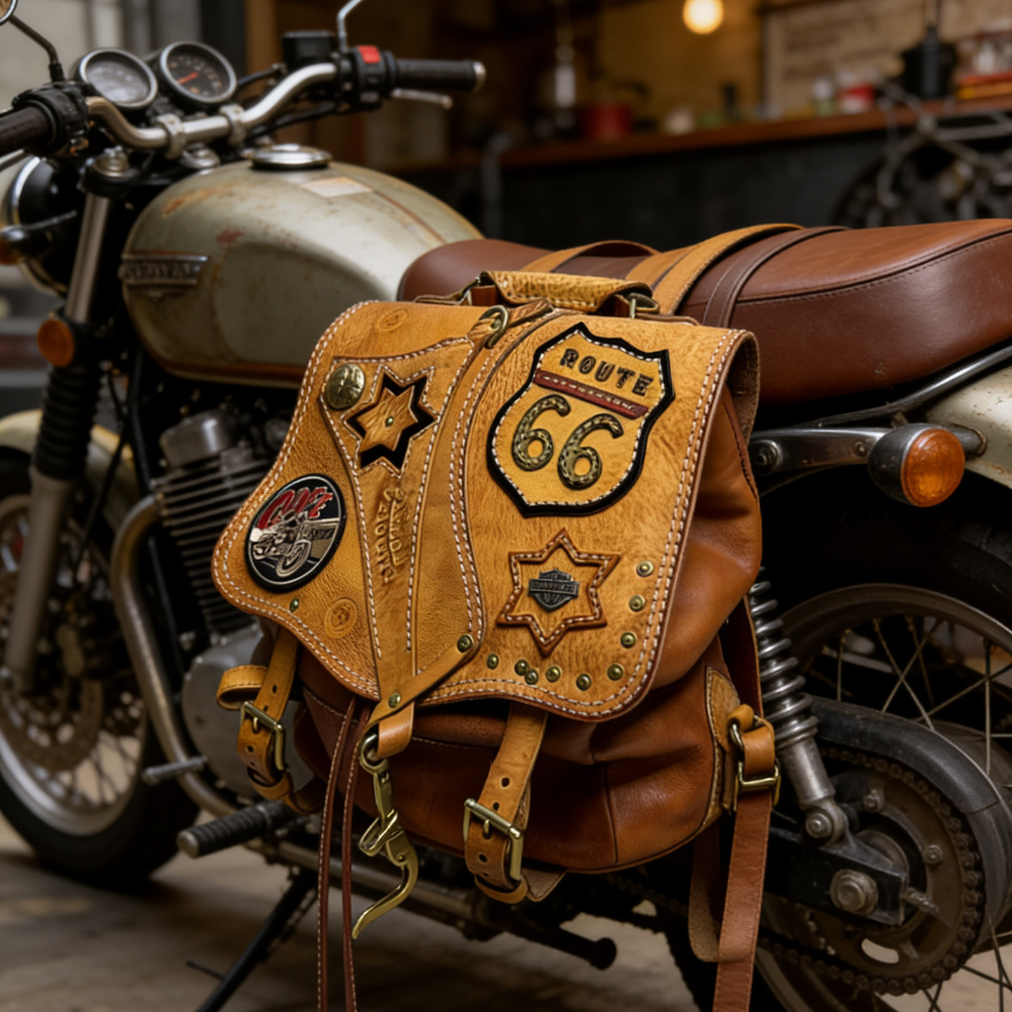 手工重磅机车植鞣牛皮双肩包男款真皮背包复古大包休闲旅行包潮包