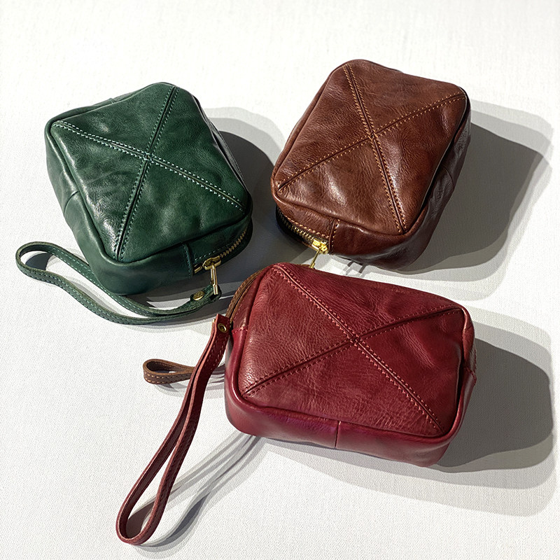 特清！ 复古头层牛皮手拎包真皮手拿包收纳包纯皮化妆包手机包,箱包皮具/热销女包/男包,手机包,淘宝优惠券,粉丝福利购,淘宝优惠卷