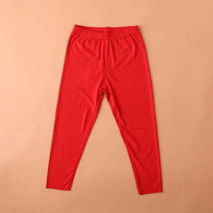 打底裤 儿童本命年红色秋裤 宝宝过年衬裤 睡裤 男童女童随心裁薄款