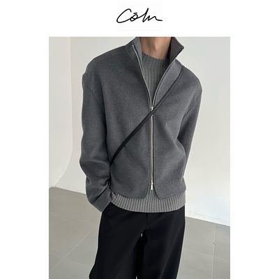 COLN秋冬可翻高领羊毛短款夹克