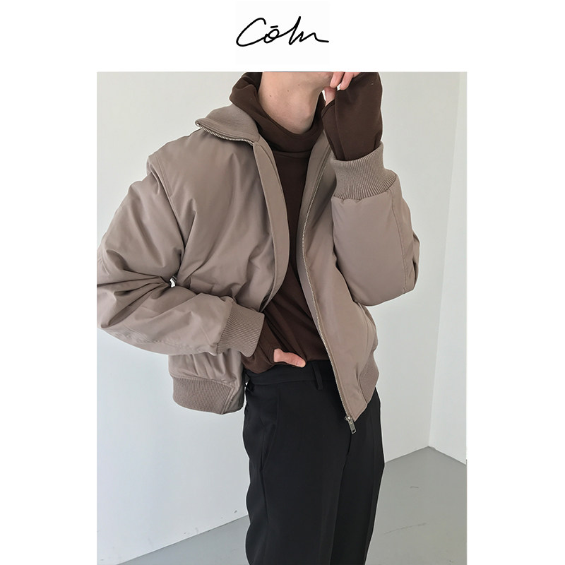 COLN针织可翻立领短款棉服 - 封面