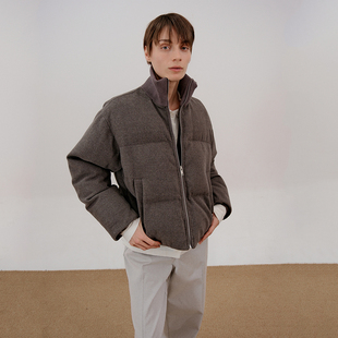 COLN1件版 拉链呢料棉服足以应对寒冬 型好面料好细节好且时髦