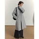 COLN立领抽绳大衣1键删除普通大衣 墨守陈规用腰间抽绳时髦一冬