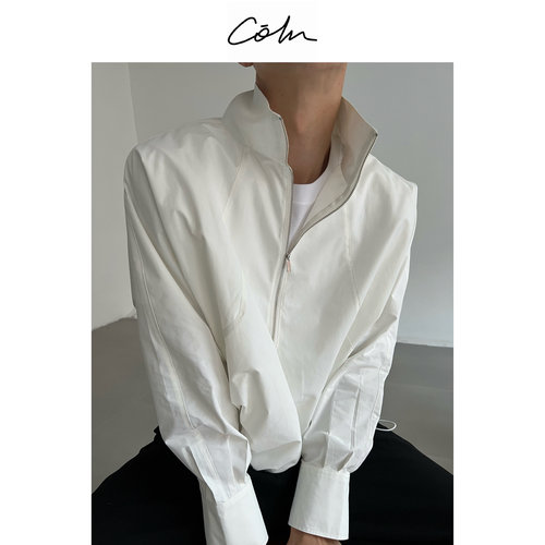 COLN春秋宽松立领拉链夹克