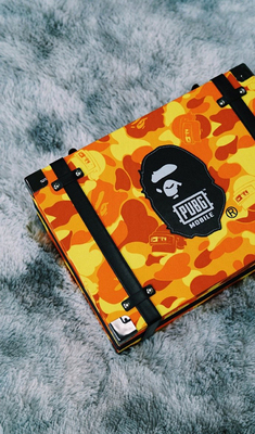 现货 A BATHING APE x《PUBG MOBILE》联名 超级限定吃鸡平底锅