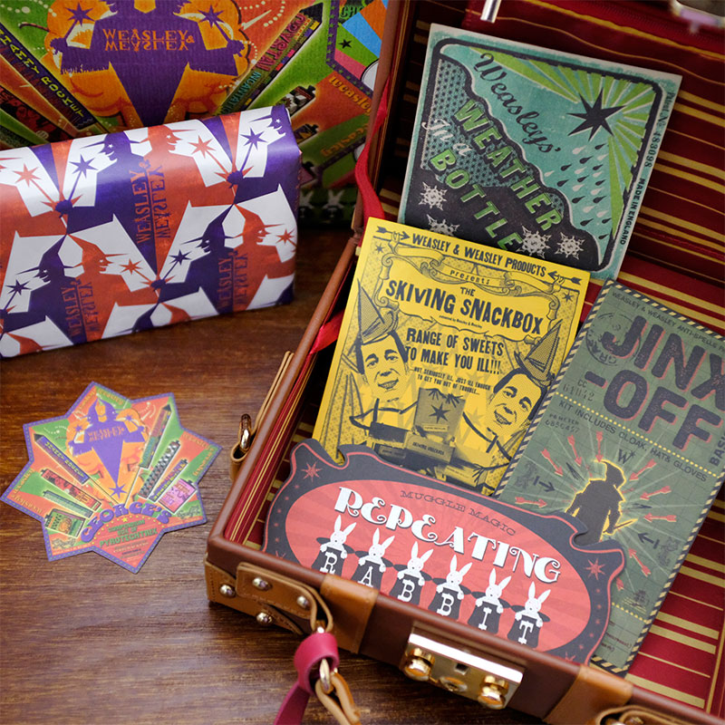 哈利波特周边韦斯莱异形明信片