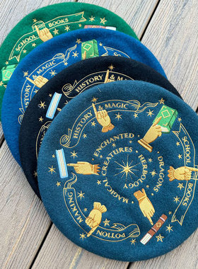 哈利波特同人周边贝雷帽madunicorn太太原创款帽子