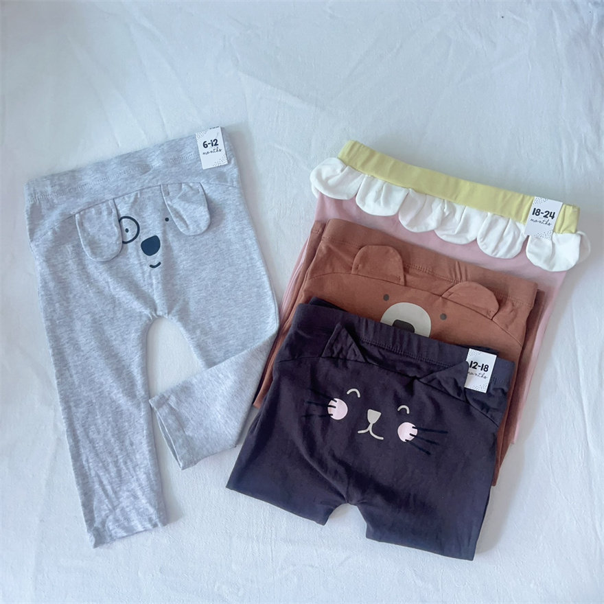 3-24M/澳洲cottonON婴儿有机棉打底裤男女宝宝INS造型PP9分裤子