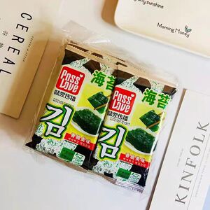 味爱传播海苔片2g*10包原味即食儿童寿司包饭烤紫菜片休闲零食