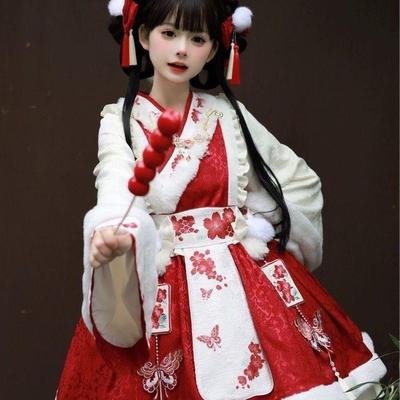 龙年新年衣服粉色中华风l