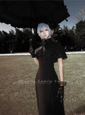 复古早哥特风gothic法式夏